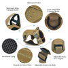Heavy Duty Custom Designer Adjustable Luxury Fancy Fashion Military Tactical Service Harness Dog Collar and Leash Set