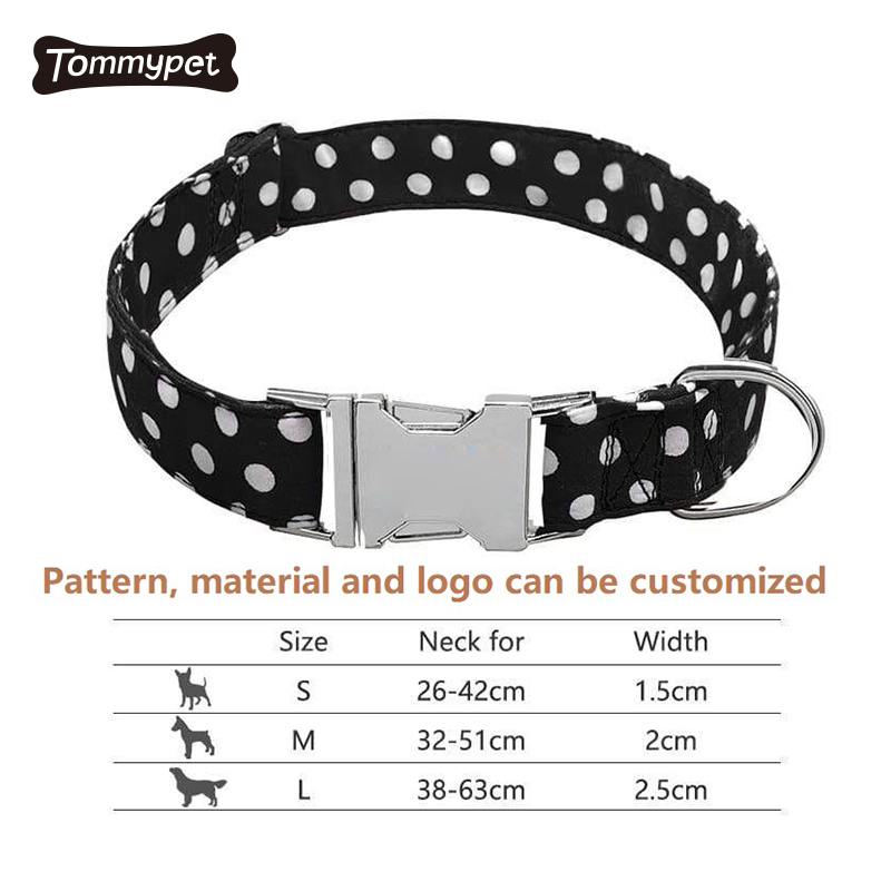 OEM & ODM Low MOQ wholesale floral nylon personalized luxury designer custom webbing dog collar