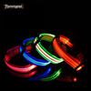 2021 Night Safety Flashing Glow In The Dark Waterproof Reflective Nylon Pet LED Dog Collar