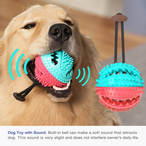 Amazon Hot sale Indestructible Non-Toxic Rubber Ball Food Dispensing Toys Cleaning Tooth Dog Chew Pet Toys