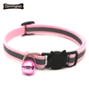 Cheap price Separate Reflective Safety buckle fabric dog collar Pet Dog Collars For Dogs With Bells