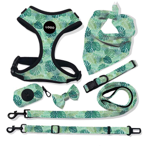 Fashion personalized designer reversible harness soft mesh padded luxury adjustable reversible no pull custom pet dog harness