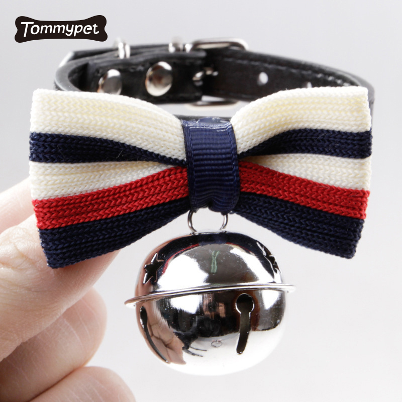 Cheap Price Cute Nylon Fashion bow pet collar with bell
