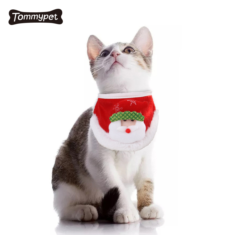 Amazon hot sell Pet dress up Fashion christmas Santa Claus Dog Collar with Bell