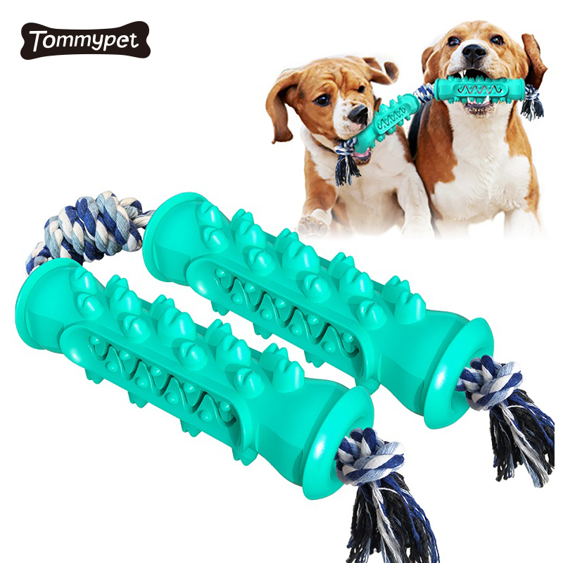 2021 Dog Dental Care Toothbrush stick Effective Doggy Teeth Cleaning Massager Nontoxic Natural the dogs bolloRubber Chew Toys