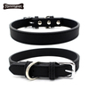 Hot Selling luminous Competitive Price Custom Nice Vegan Pu Leather Cat Dog Collar with Buckle
