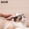 New pet supplies round head cat comb stainless steel needle dog hair brush self-cleaning comb
