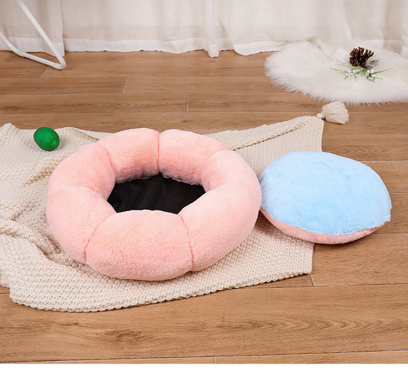 Amazon Best Seller Super Soft Cat Bed Warm Pet Bed PP Cotton Stuffed