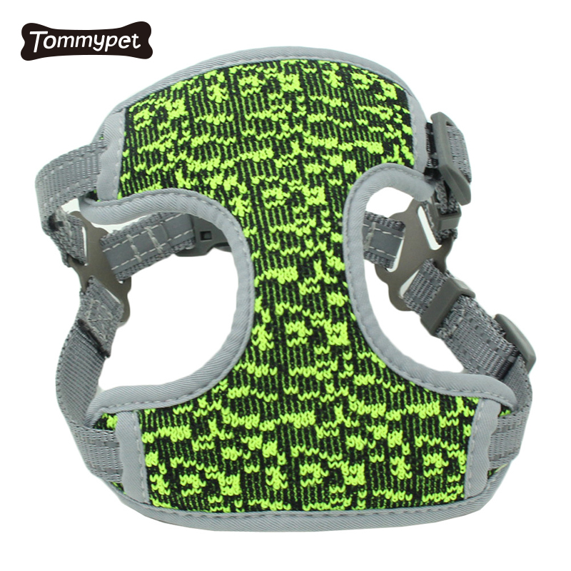 high Quality New Soft Mesh Dog Harness and Leash Quick Release do Luxury Breathable Mesh Vest Dog Harness and Leash Set