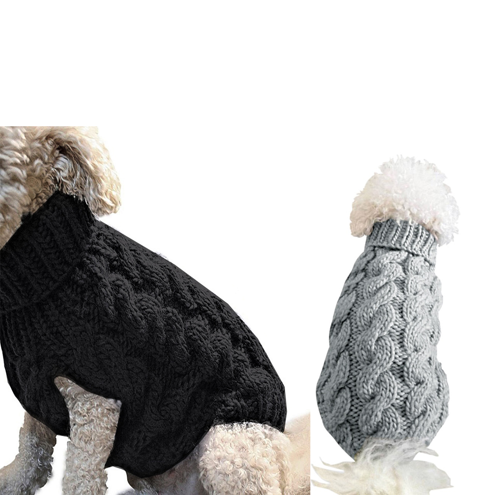 Manufacturer Wholesale Multi-Colors Warm Soft Winter Luxury Knitted Cashmere Pet knit Dog Sweater Clothes For Puppy