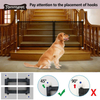 Magic-Gate Fences Portable Folding Safe Guard Indoor Protection Safety Enclosure Retractable Magic Dog Mesh Gate For Pets