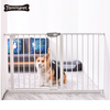 2021 OEM Custom Extra Wide 2-in-1 Stairway and Hallway plastic Pet Gate Dog Fence For house