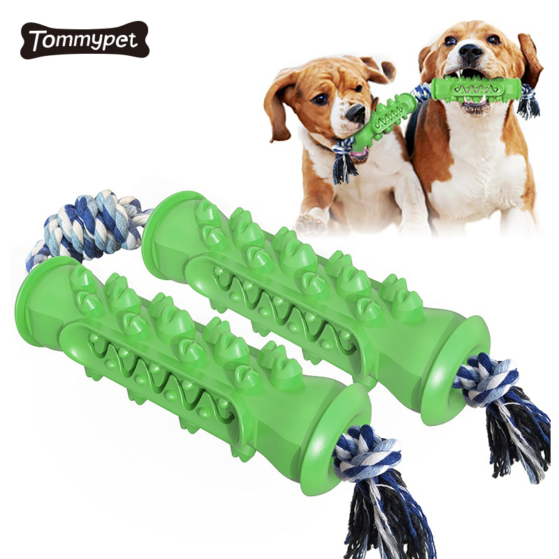 2021 Dog Dental Care Toothbrush stick Effective Doggy Teeth Cleaning Massager Nontoxic Natural the dogs bolloRubber Chew Toys