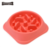 Pet bowl Candy Color Anti-Gulping Dog Bowl Slow Feeder Interactive Bloat Stop Dog Bowl for Fast Eaters