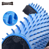 Custom Silicone Pet Hair Remover Gloves Pet Grooming Guantes de mascotas Deshedding Brush Glove with 256 Grooming Tips