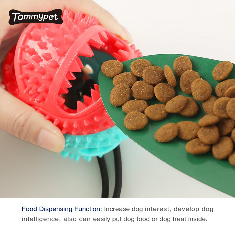 Amazon hot selling Interactive Dog Bite Chew Ball on Rope Dog Toy with Suction Cup Dog Rope Toy pet