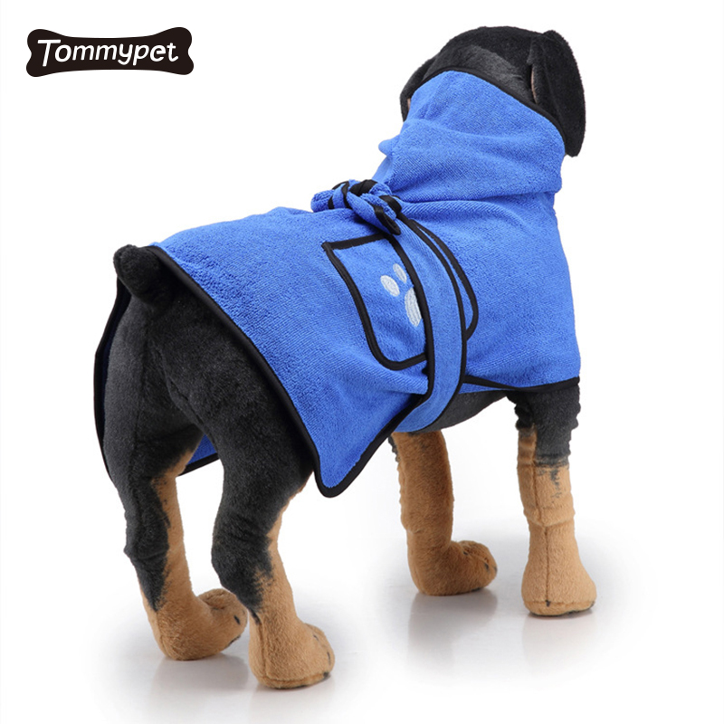 Wholesale Comfortable Cotton Soft Cozy Fashion Towels Pajamas Pet Dog Bathrobe