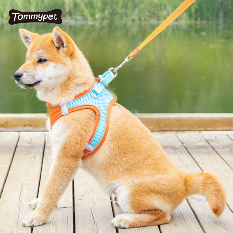 soft nylon light weight reflective High quality and durable nylon dog harness for large dog