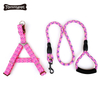 Amazon best sell Pet adjustable desinger dog leashes and chest harness set